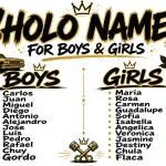cholo names for boys or girls