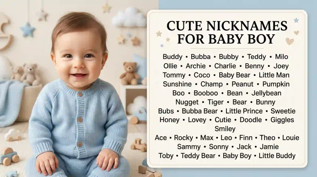 cute nick names for baby boy