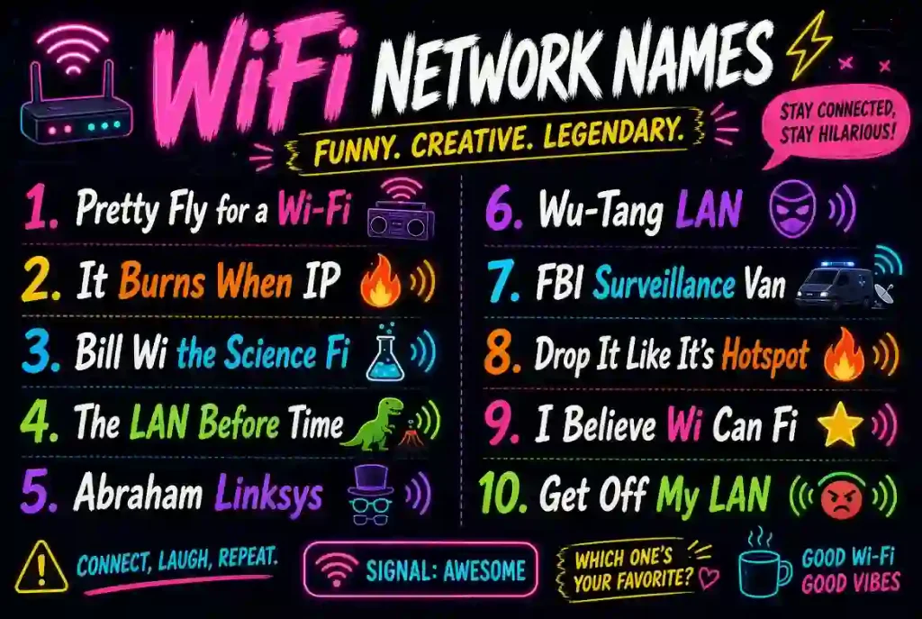 funny names for wifi networks