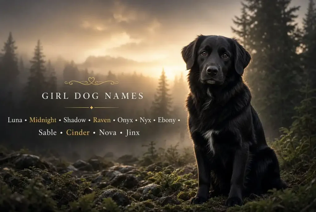 girl dog names for black dogs