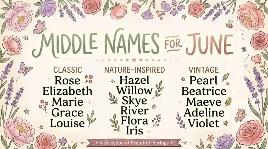 middle names for june