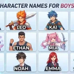 names for anime characters