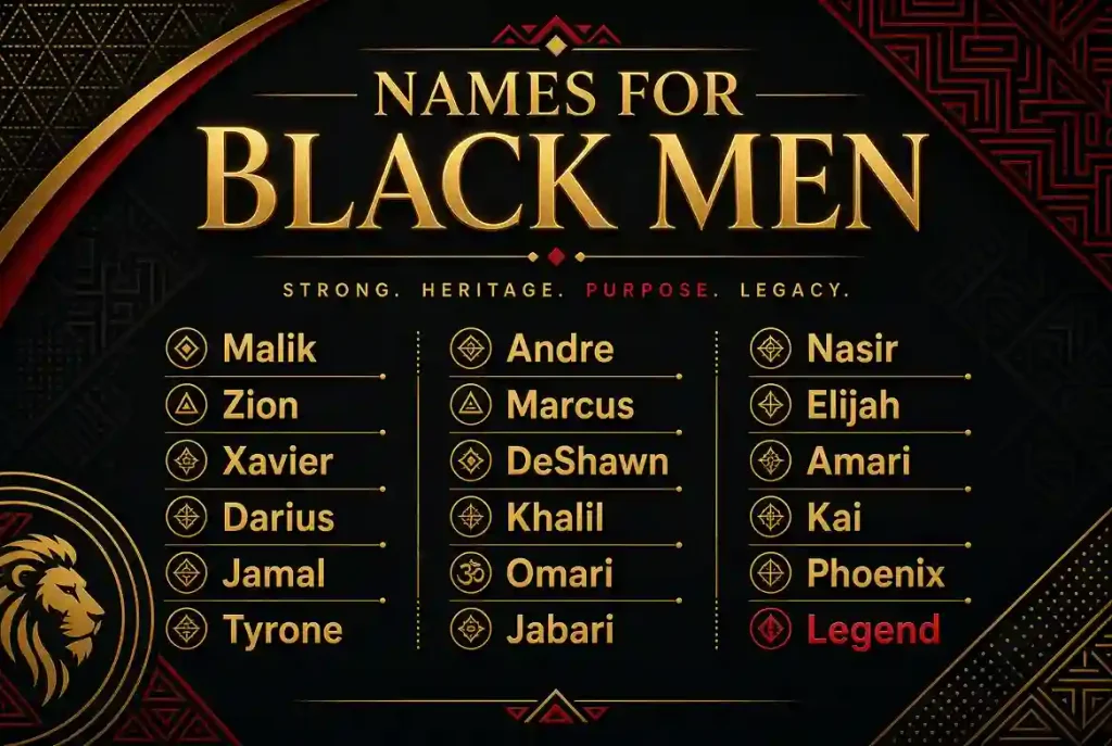 names for black men