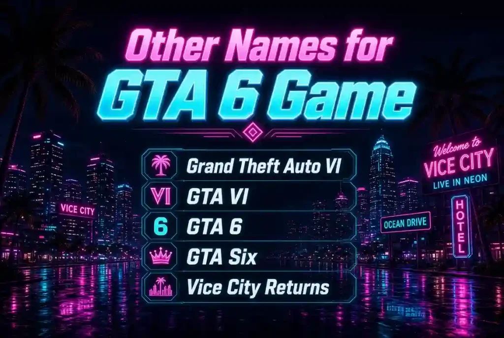 Other names for GTA 6 game