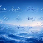 Blue names for girls