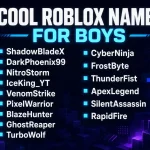 Good roblox names for boys