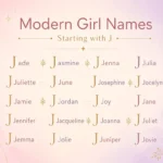 J letter names for girl modern