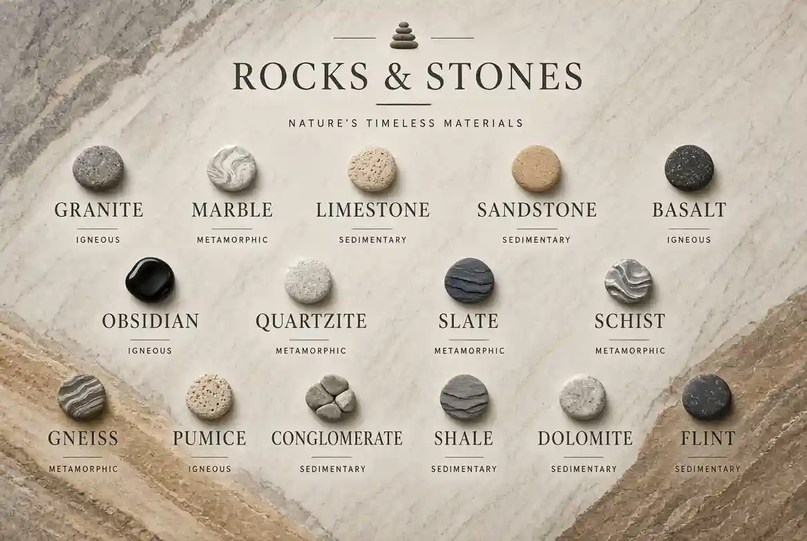 Names for rocks